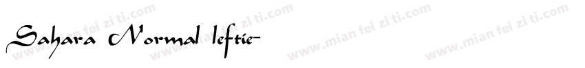 Sahara Normal leftie字体转换